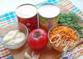 Салат с копченой курицей и корейской морковью, сухариками и фасолью: разнообразие вариантов